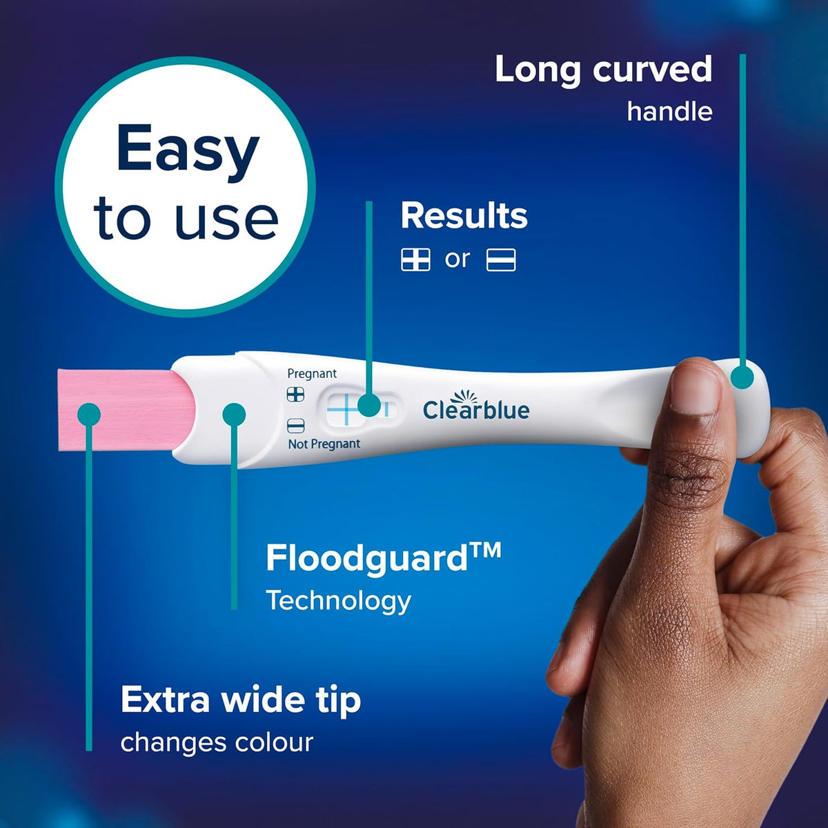 Clearblue Pregnancy Test, Rapid Detection Value Pack, Result As Fast As 1 Minute, 5 Tests