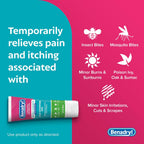 Benadryl Itch Relief Gel Extra Strength, 2% Diphenhydramine HCl, 3.5 fl. Oz