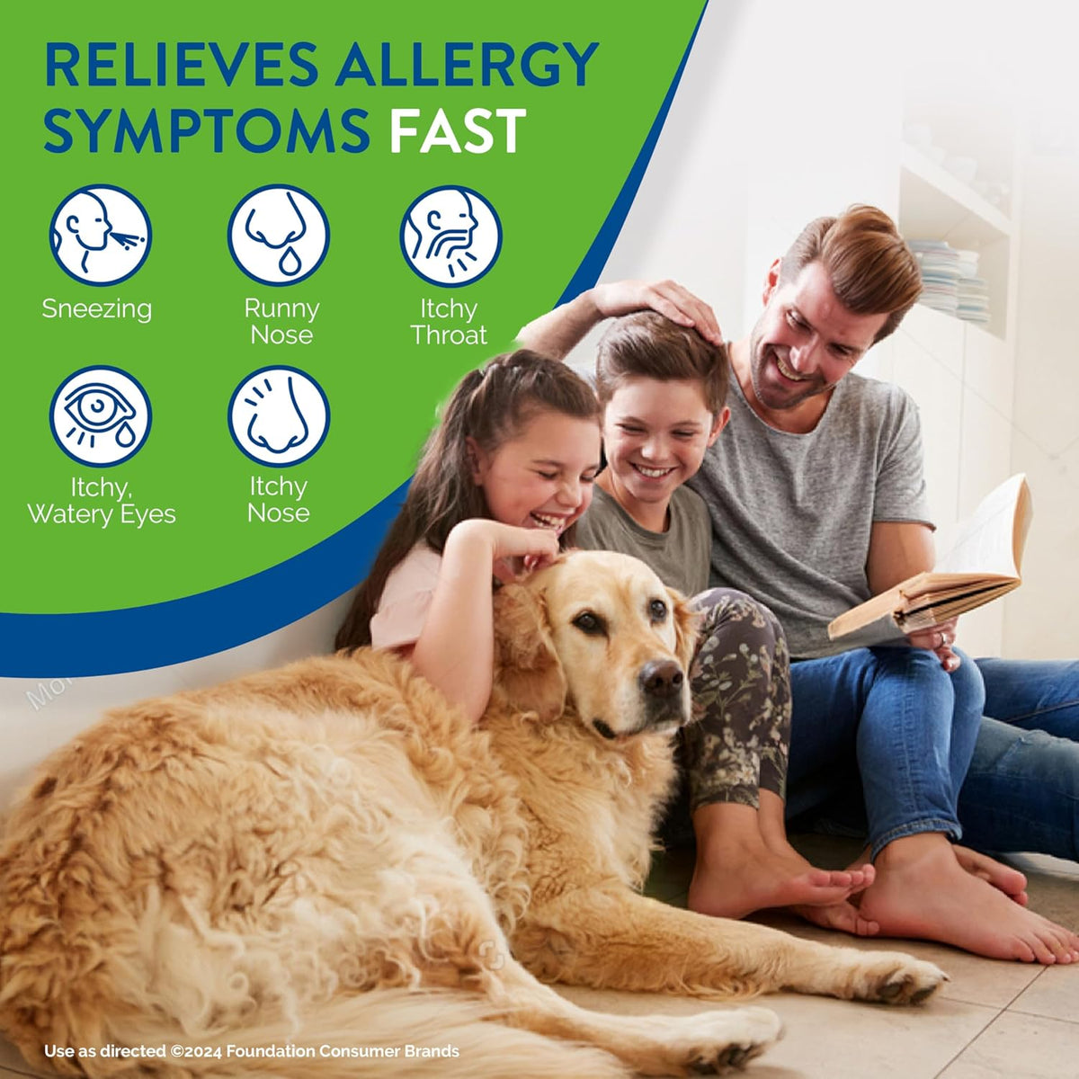 Alavert 24-Hour Allergy Relief, Non-Drowsy, Fresh Mint Flavor, 60 Tablets | Antihistamine providing 24-hour allergy relief, Loratadine 10mg, easy to take, no water needed, orally disintegrating tablets