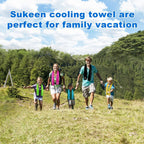 Sukeen 4 Pack Cooling Towels (40"x12") for Neck and Face Instant Cooling | Stay Cool in Hot Weather,Versatility,Soft,Breathable,Durability for Sports,Outdoor activities,Summer works in heat