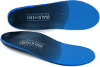 WalkHero Plantar Fasciitis Relief, Arch Support Insoles for Men Women | Shoe Inserts for Flat Feet, Orthotics Insoles All-Day Energy and Comfort with Every Step (Mens 11-11 1/2 | Womens 13-13 1/2)