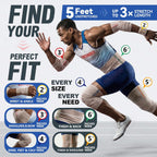 FRESINIDER Premium Elastic Bandage Wrap 5 Inch, 6 Pack, Hook and Loop | Wide 5-Inch Cotton Compression Wrap for Knee, Shoulder and Thigh; Firm Support for Sprains, Swelling and Sports Recovery.