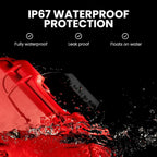 NANUK 904 Waterproof First Aid Kit 110pcs – Durable, Pre-Stocked First Aid Emergency Kit with Bandages, Tick Removal Tool, and More – Dustproof, Impact-Resistant, Floats (10.2" x 7.9" x 4.5") – Red
