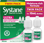 Systane UlTRA Lubricant Dry Eye Drops, 0.33 Fl Oz, 2 Pack
