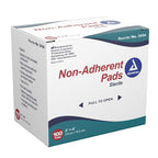 Dynarex Non-Adherent Pads-Sterile, Individually Packaged, Non-Stick Wound and Burn Care, Soft & Highly Absorbent, 3” x 4”, 1 Box of 100 Non-Adherent Pads-Sterile