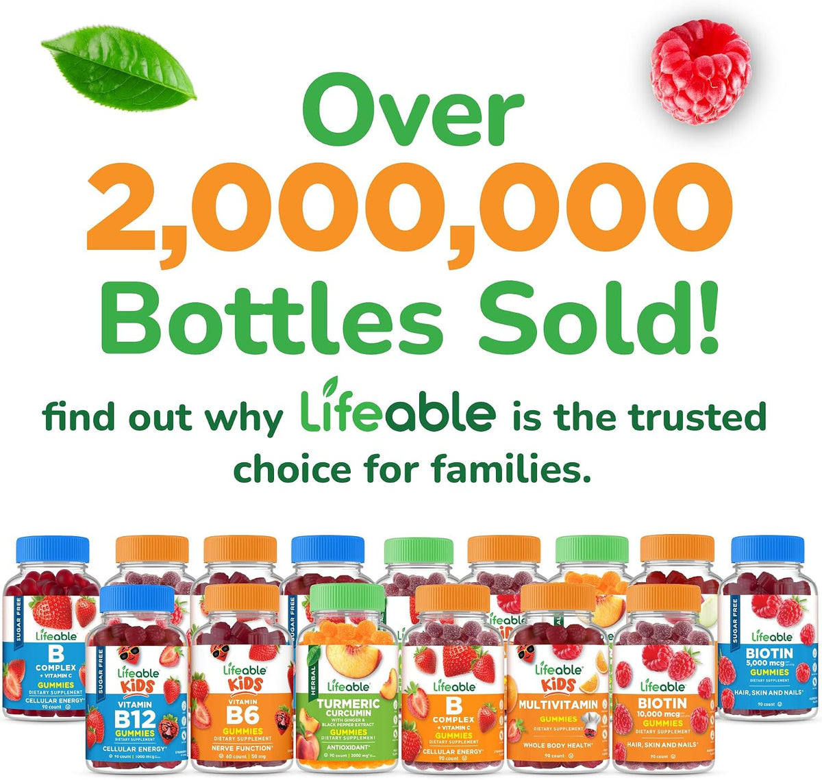 Lifeable Multivitamin with Iron Gummies for Women and Men, 90 Count