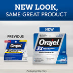 Orajel 3X Mouth Sores Medicated Pain Relief Gel, Extra Strength, 0.42 Oz | Immediate Pain Relief, Long-Lasting, Protects Mouth Sores from Irritation, #1 Oral Pain Relief Brand