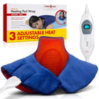 Veridian Healthcare Deluxe Heating Pad Wrap for Shoulder and Neck, Blue