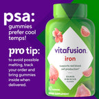 Vitafusion Iron Gummies | 60 Gummies for Adult Women & Men