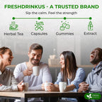 FreshDrinkUS, Super Soursop Herbal Tea – 60 Tea Bags | Soursop, Ginger, Turmeric, Lemongrass, Cinnamon, Black Pepper & Peppermint | Caffeine-Free, Natural Flavor, Plant-Based Blend | Sugar-Free