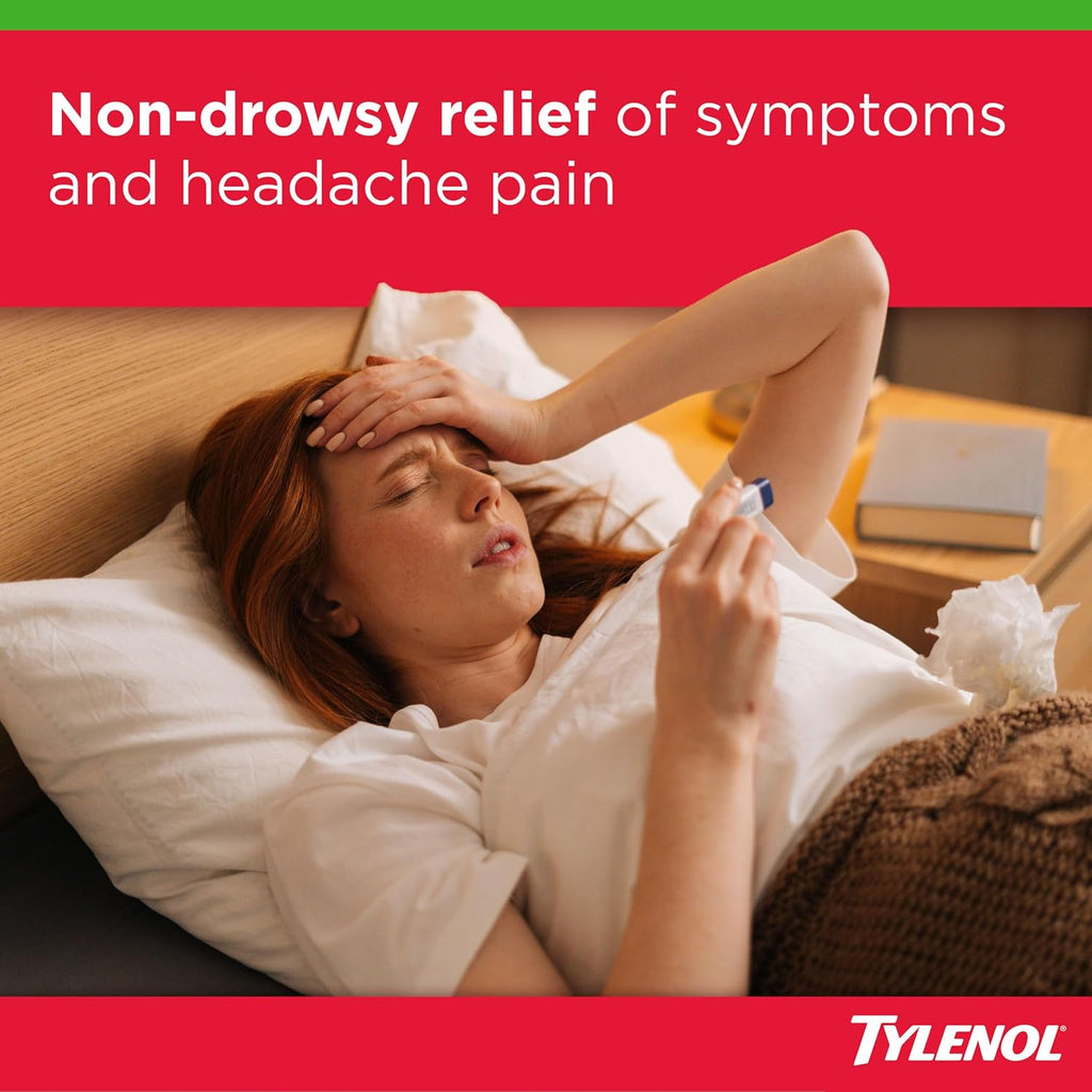 Tylenol Sinus + Headache Daytime Non-Drowsy Relief Caplets, 24 Ct