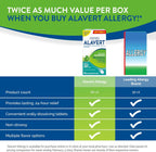 Alavert 24-Hour Allergy Relief, Non-Drowsy, Fresh Mint Flavor, 60 Tablets | Antihistamine providing 24-hour allergy relief, Loratadine 10mg, easy to take, no water needed, orally disintegrating tablets