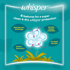 WHISPER Heavy Flow and Overnights Wings 8PK