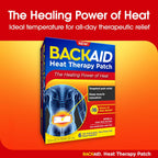 Backaid Heat Therapy Patch, Air-Activated Therapeutic Heat, Wide, 6 Count