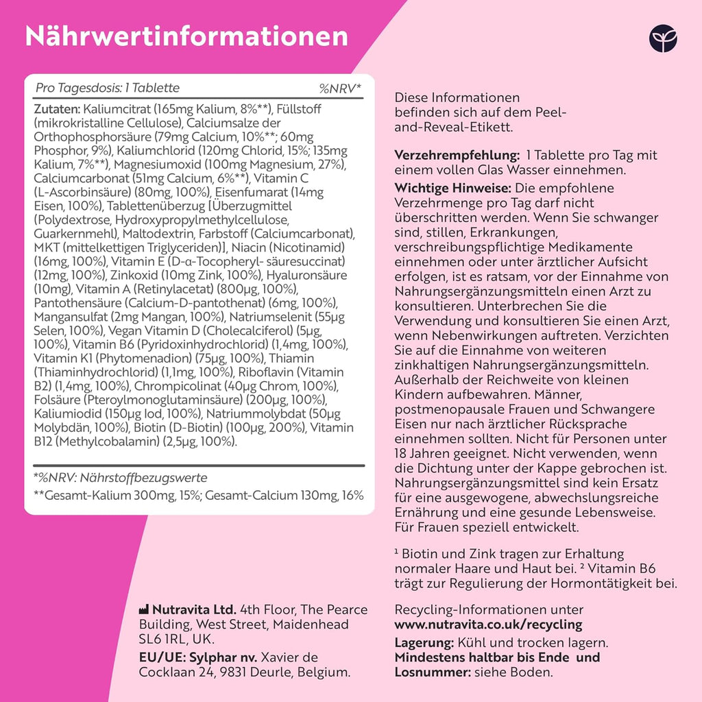 Multivitamine Dietary Supplements Hyaluronic Acid
