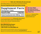 Nature Made Extra Strength Vitamin C 1000 mg Tablets, 100 Count | Adult Vitamin C Tablets for Immune Support and Antioxidant Support, 100 Day Supply