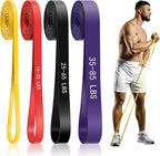 4-Level Resistance Bands for Working Out, Pull Up Assistance Bands | 5-85 LBS Resistance, Fitness, Full-Body Training, Physical Therapy & Stretch Workout, for Men, Women, Home, Outdoor, Gym Use