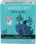 Natracare - Long Pads with Wings - Ultra Regular - Natural Product - Ideal for Intense Flows - Padded Layer - Soft and Comfortable - Suitable for Vegans - 10 Units