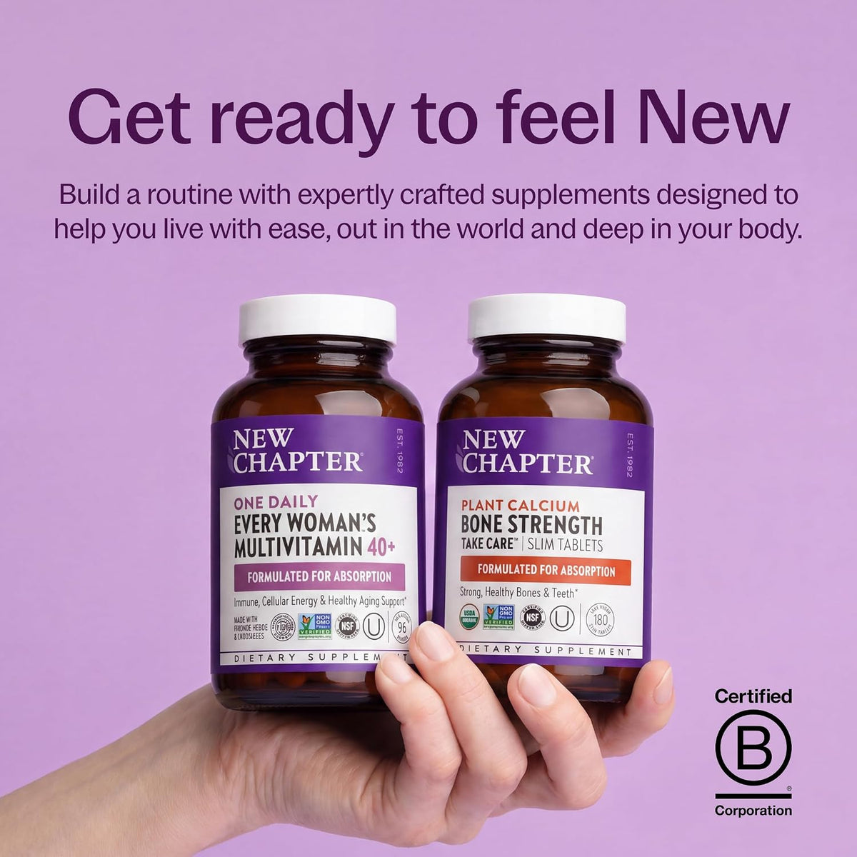 New Chapter Bone Strength Take Care Supplement, 180 Slim Tablets