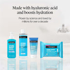 Neutrogena Hydro Boost Cleansing Wipes Makeup Remover, 25 Ct | Micellar Cleansing Cloths, Gently Removes Oil, Dirt, Waterproof Makeup, Hydrating Hyaluronic Acid