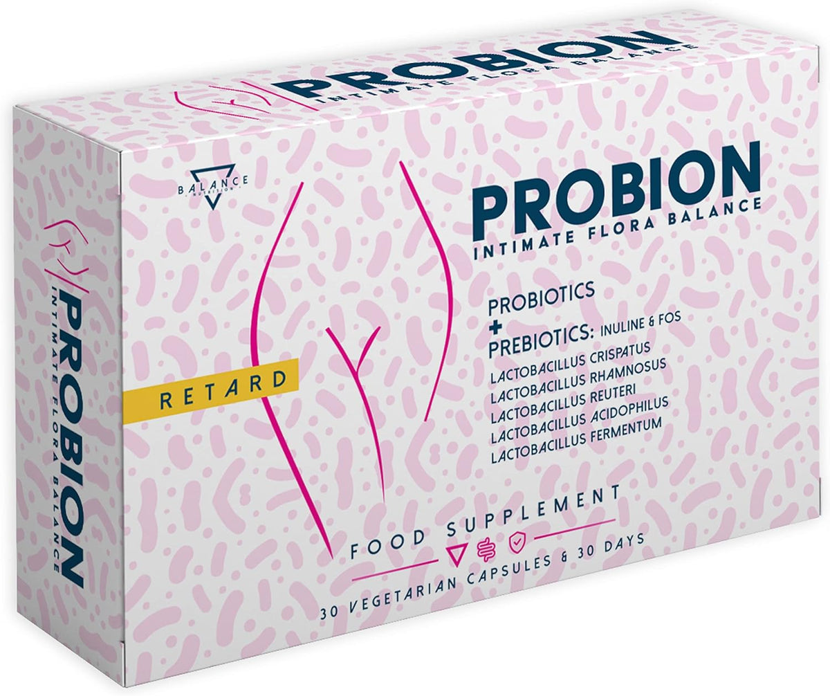 PROBION | Women's Probiotics | Equlibrio Flora Intima | Food Supplement with Probiotics and Combined Prebiotics | Promotes a Healthy Vaginal Bacterial Flora | 30 Tablets