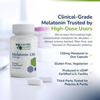 Melatonin 120mg High Dose Sleep Aid (1 Pack)
