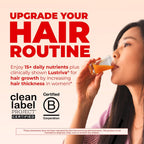 MARYRUTH'S Liquid Multivitamin + Hair Growth, Clinically Thicker Hair, 15oz | Clinically Tested in Women for Thicker Hair & Facial Wrinkles, Biotin 10000mcg, Lustriva Hair Growth Supplements, Skin Care