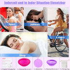 2 Pieces Menstrual Disc Sizes S L, Reusable Periodic Cup Disc, Soft Leak, Silicone Proof Menstrual Disc, Alternative to Tampons