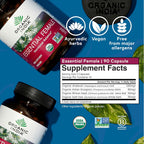 Organic India Essential Female Herbal Supplement - Hormonal Balance, Women's Formula, Reproductive Health, Adaptogen, Ayurvedic, USDA Certified Organic, Non-GMO - 90 Capsules