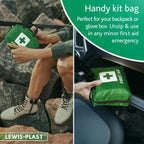 LEWIS-PLAST Complete First Aid Kit 90 Pieces Outdoor First Aid Kit - European Standards Compliant Kit