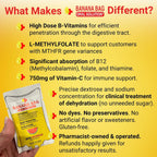 Banana Bag Electrolytes Vitamin Powder Drink Mix, Salted Watermelon 5 Pk