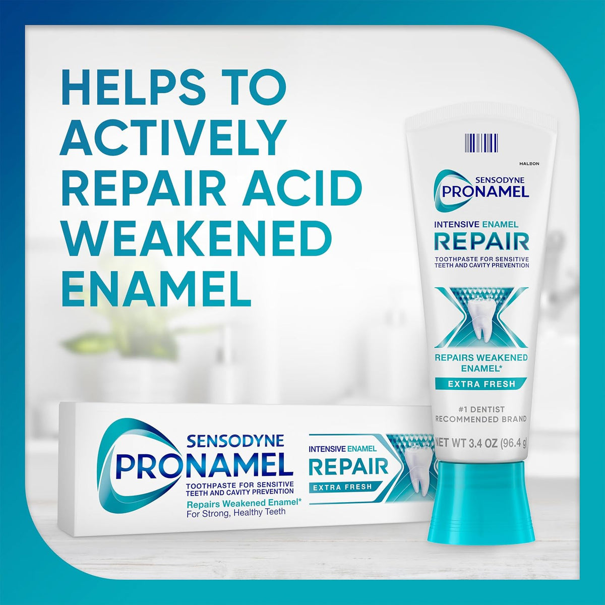 Sensodyne Pronamel Intensive Enamel Repair Extra Fresh Toothpaste,3.4 Oz x4 | For Sensitive Teeth, to Reharden and Strengthen Enamel, Extra Fresh, SLS Free