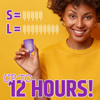 Venus Menstrual Cup (Period Cup for Women) - Best for Heavy Flow - 12 Hours Leak-Free Protection - 100% Medical-Grade Silicone Reusable Cup - Unique Design to Ease Your Period Cycle | Large