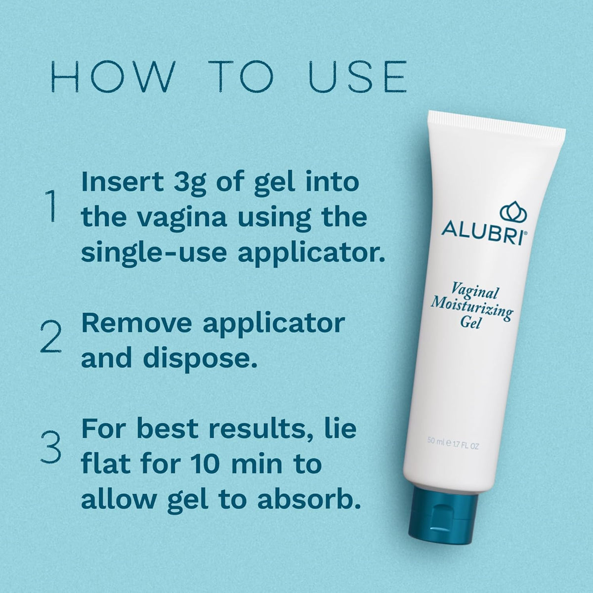 Vaginal Moisturizing Gel for Women, Long-Lasting Hydration Up to 72 Hours, 1 Month Supply