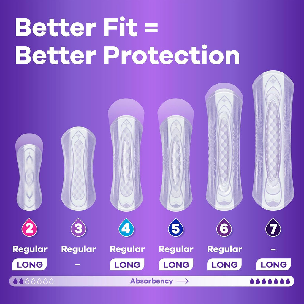 Always Discreet Incontinence Pads for Women, Extra Heavy Absorbency, 33 Count, Pack of 2, Total 66 Count