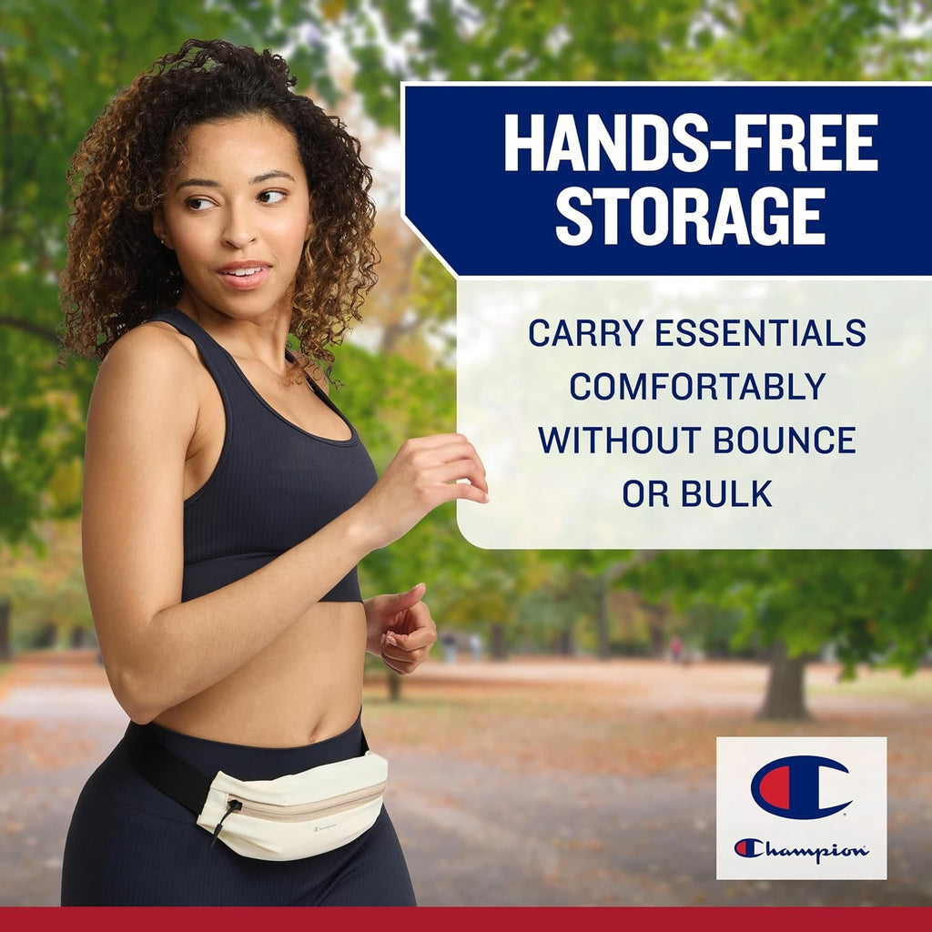 Champion Walk-Run Waist Belt, Slim Running Belt (Champagne)