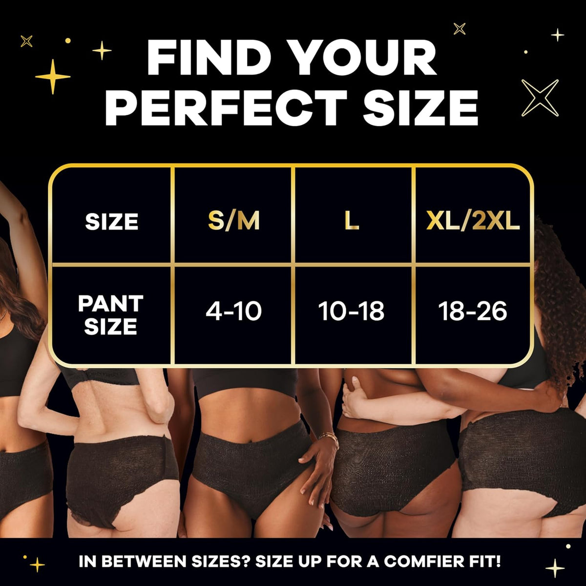 Always ZZZ Overnight Disposable Period Underwear for Women Extra Large/2LX, 360° Coverage for Worry-Free Nights, 14 Count (2 Packs of 7)