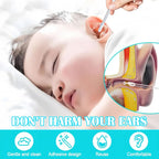 Earwax Removal Adhesive Swabs, New Reusable Ear Wax Removal Tools with Dust Cover Packaging, Adhesive Ear Wax Removal Tools, Ear Cleaning Tools Ear Curette for Kids & Adults