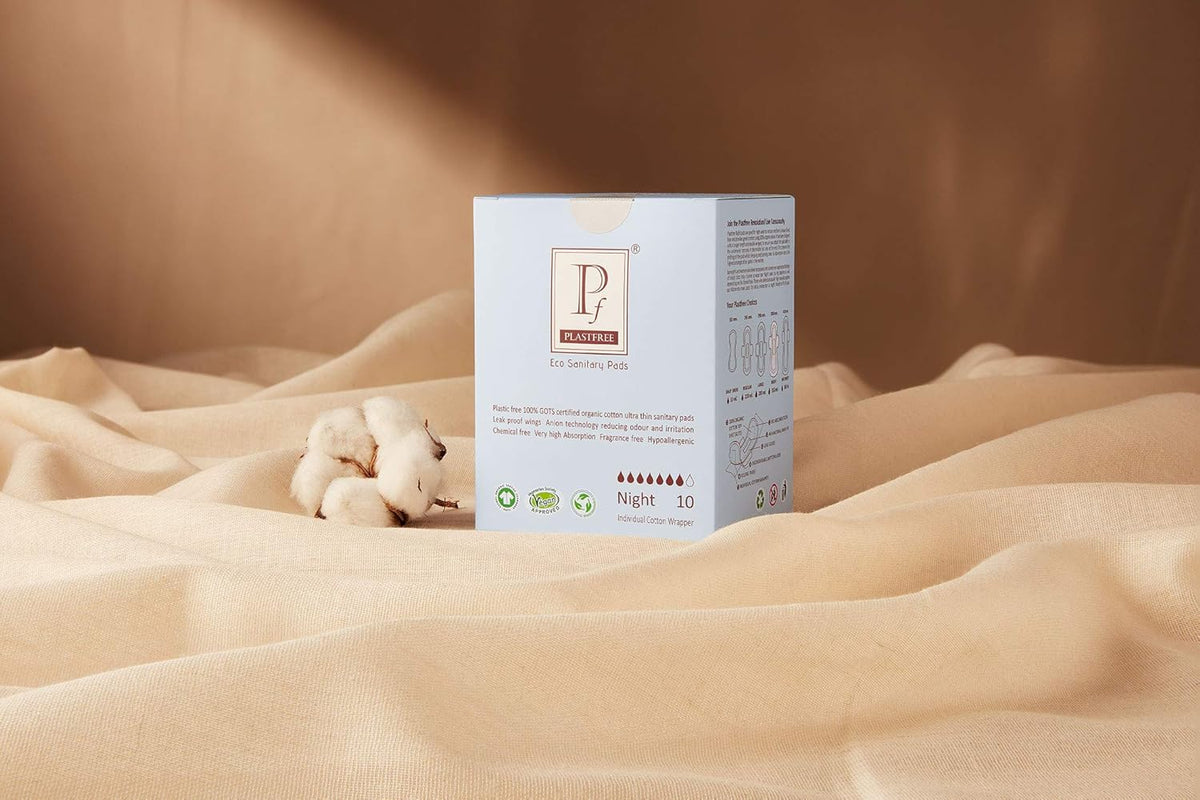 Sanitary Pads Organic Overnight 10 pads