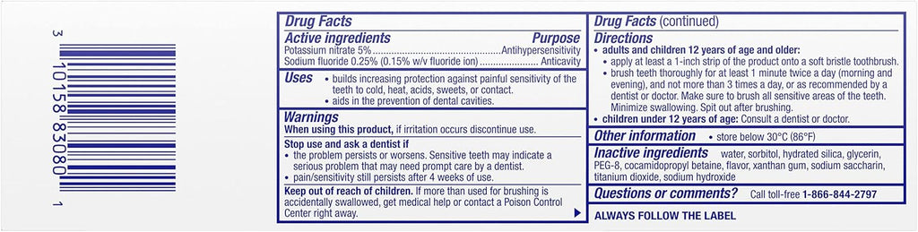 Sensodyne Pronamel Fresh Breath Enamel Toothpaste for Sensitive Teeth and Cavity Protection, Fresh Wave - 4 oz (4 Pack)