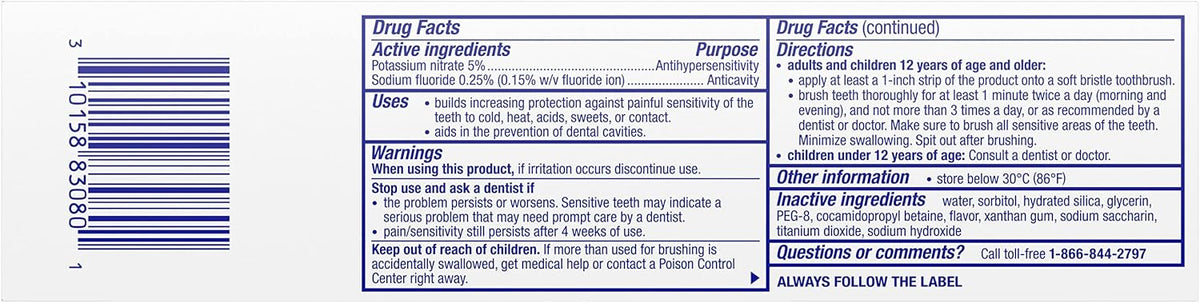 Sensodyne Pronamel Fresh Breath Enamel Toothpaste for Sensitive Teeth and Cavity Protection, Fresh Wave - 4 oz (4 Pack)