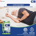 CIR Premium Underpads, Large (90x60cm) I 10 hrs Absorption Protection I 10 Units I Waterproof I Protects Surfaces from Incontinence I Super Soft Polymer x Pack of 1