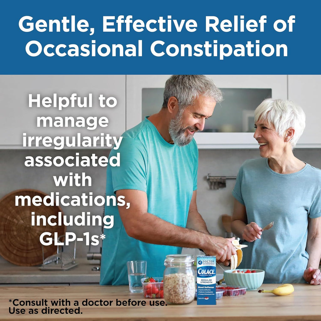 Colace Stool Softener Constipation Relief 100 mg, 100 Capsules