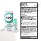 Blink Boost Preservative-Free Lubricating Eye Drops, Moisturizing & Soothing for Mild Dry Eyes, with Hyaluronate, Hydrating Relief Instant Comfort Throughout the Day, Contact Lens Friendly, 0.34 FL Oz