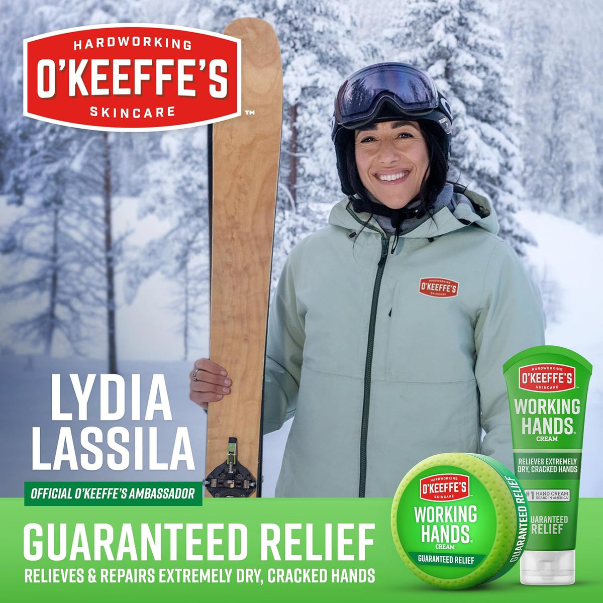O'Keeffe's Working Hands Cream 76g Jar - Guaranteed Relief for Very Dry Hands. Relieves & Repairs Extremely Dry, Cracked Hands. Tough on Dryness, Gentle on Sensitive Skin. Non-Greasy, Unscented