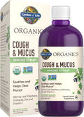 Garden of Life Organics Cough & Mucus Immune Syrup, Elderberry Zinc Immune Support Cough Syrup for Adults & Kids 12+, Offers Vitamin C & Echinacea, Sugar-Free, 5 Fl oz