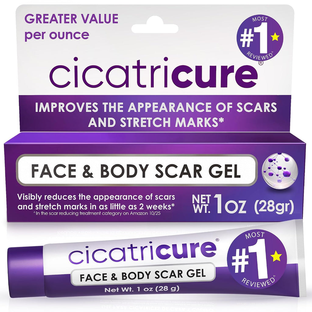 Cicatricure Advanced Scar Gel, Proven Results in 2 Weeks, 1 oz (28 g) | Scar Gel for Face & Body, Scar Treatment for Surgical Scars, Stretch Marks, Scars of Burns and Injuries, Acne Scar Treatment