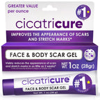 Cicatricure Advanced Scar Gel, Proven Results in 2 Weeks, 1 oz (28 g) | Scar Gel for Face & Body, Scar Treatment for Surgical Scars, Stretch Marks, Scars of Burns and Injuries, Acne Scar Treatment