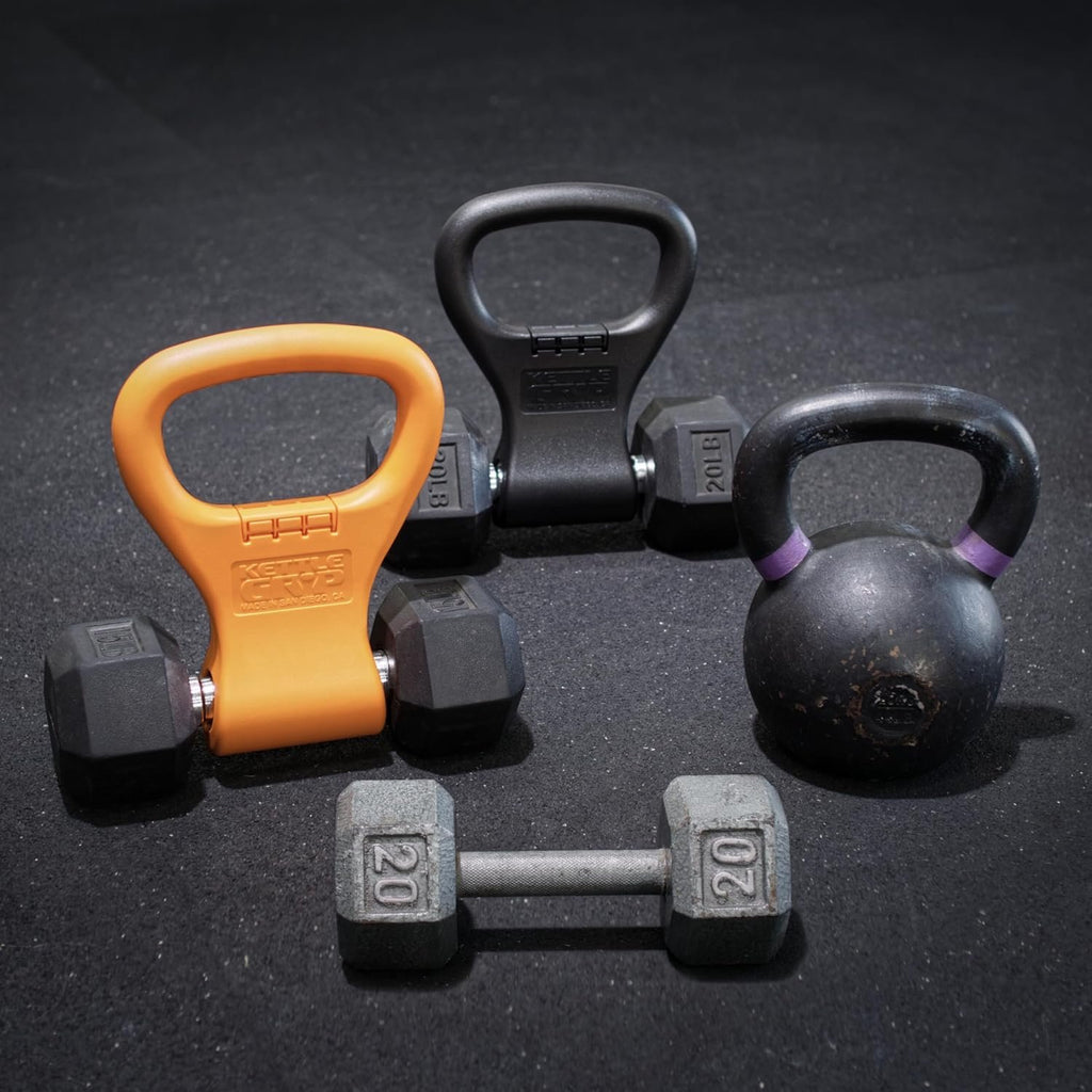 KETTLE GRYP Dumbbell to Kettlebell Grip Converter Handle, Made in USA