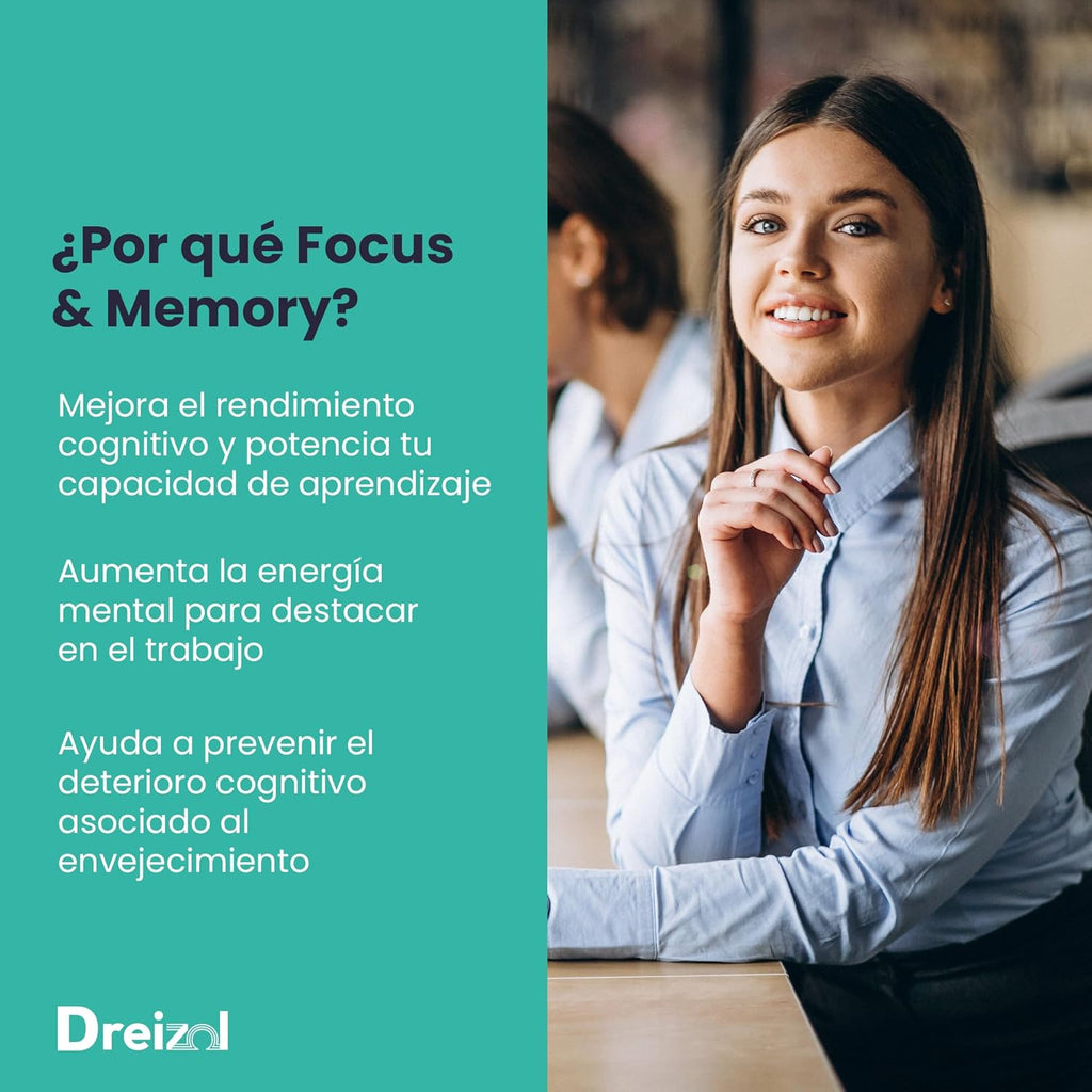 by Brudy Lab - Focus & Memory - High Dose Nootropic - Omega 3 High in DHA, EPA and DPA, Vitamin A, Lutein and Zeaxanthin - Memory and Concentration Aid - 60 Capsules